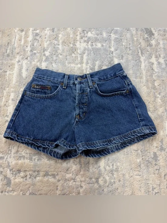 Vintage l.e.i. Button fly denim shorts 1990s size 0 - Picture 2 of 8